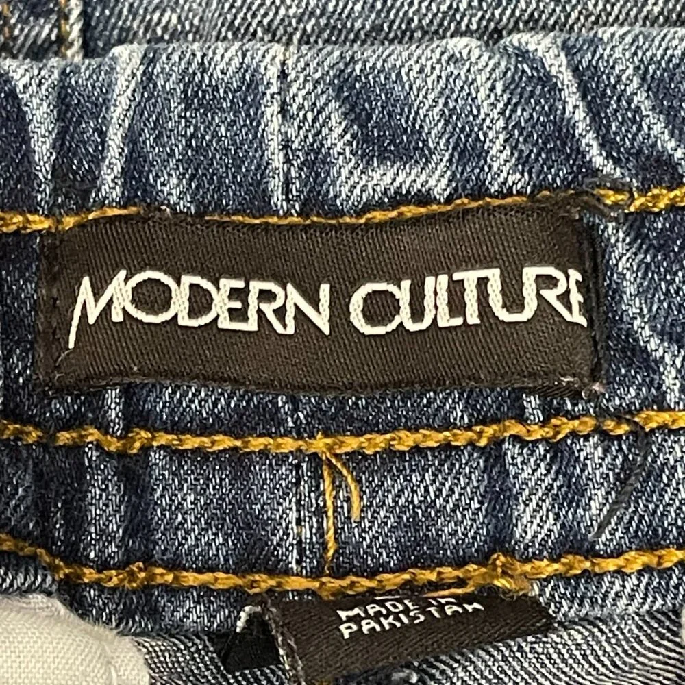 Modern Culture Men 32X26 Denim Stretch Blue Jeans JOGGER CARGO DRAWSTRINGS LARGE - Picture 9 of 12